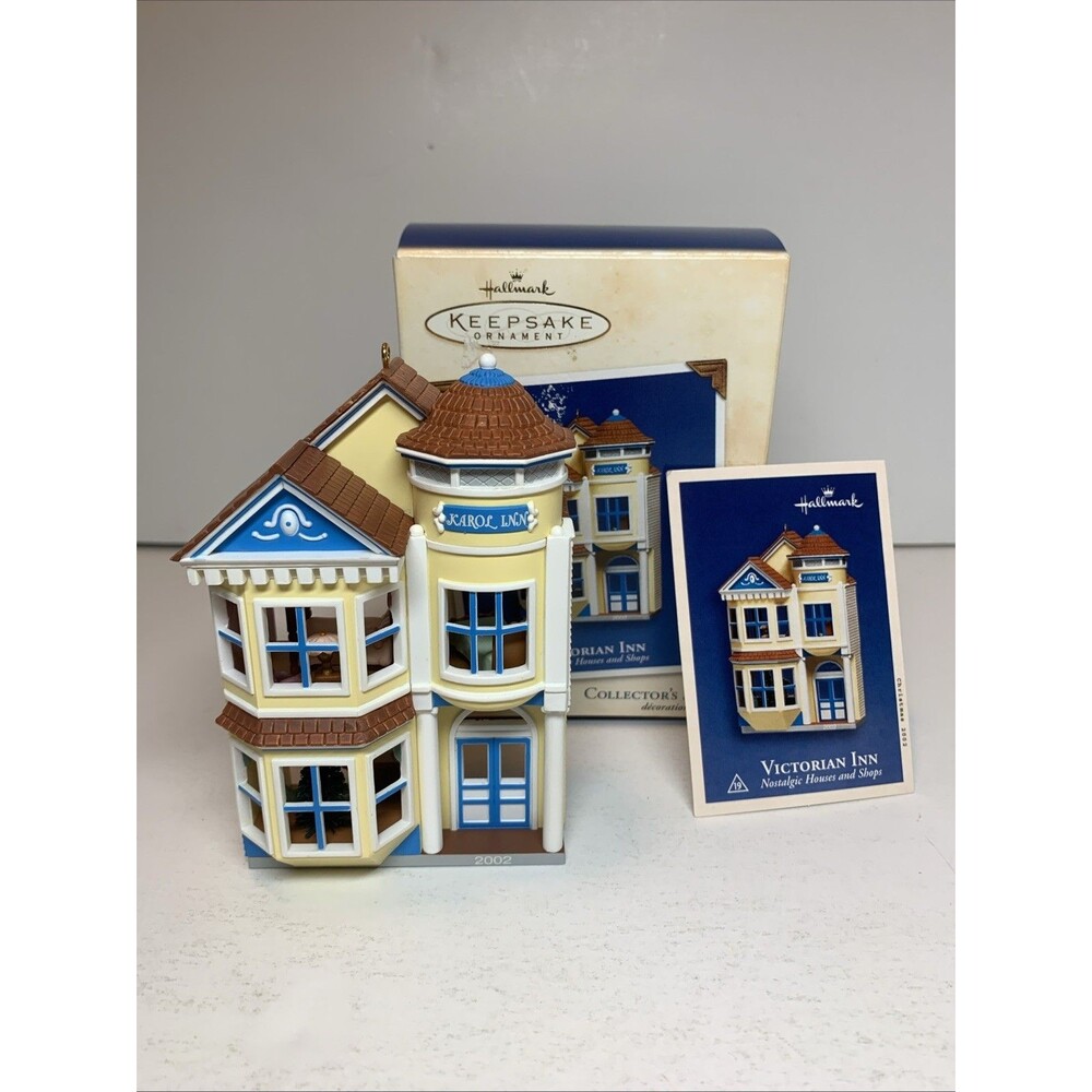 Hallmark Victorian Inn 2002 Nostalgic Houses & Shops Keepsake Ornament #19 IOB